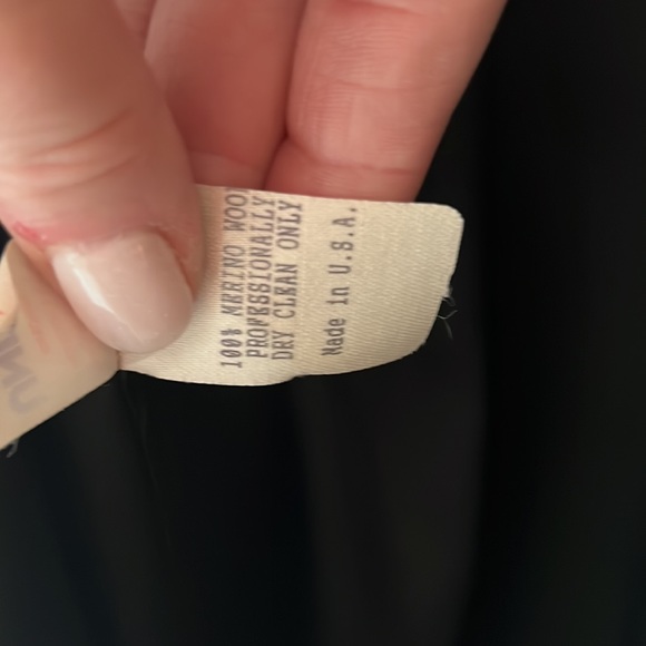 Calvin Klein long wool coat with faux beaver collar - Picture 10 of 10